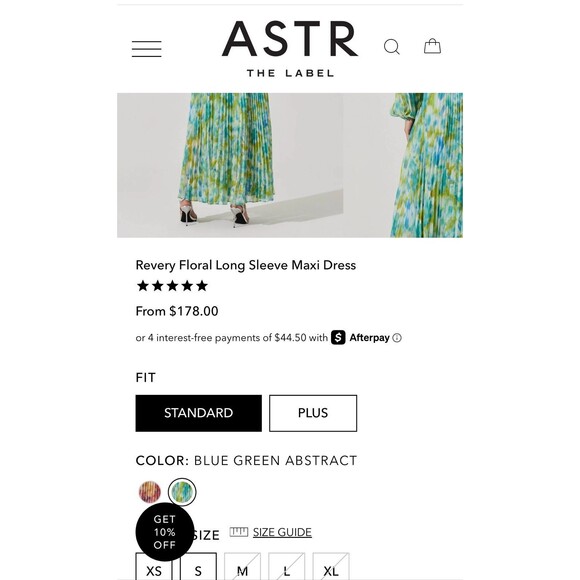 ASTR the Label Revery Floral Long Sleeve Maxi XS - Picture 9 of 10
